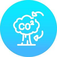 CO2 Créatif icône conception vecteur