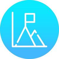 Triangle bar Créatif icône conception vecteur