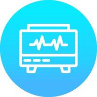 conception d'icône créative moniteur ekg vecteur