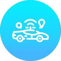 conception d'icône créative auto-conduite vecteur