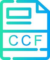 CCF Créatif icône conception vecteur