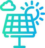 conception d'icône créative de panneau solaire vecteur