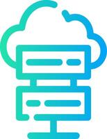 nuage l'informatique Créatif icône conception vecteur