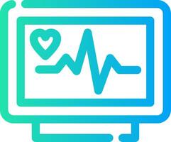 conception d'icône créative moniteur ecg vecteur