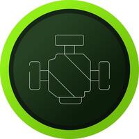 conception d'icône créative de moteur de voiture vecteur