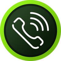 conception d'icône créative d'appel téléphonique vecteur