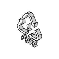Pete Plastique produit marque isométrique icône vecteur illustration
