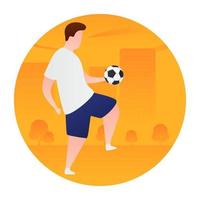 concepts de football à la mode vecteur