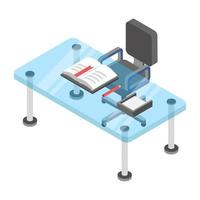 concepts de table d'employeur vecteur