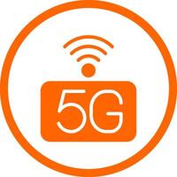 5g réseau Créatif icône conception vecteur