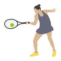 concepts de jeu de tennis vecteur