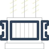 conception d'icône créative de transformateur de puissance vecteur