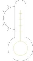conception d'icône créative de température vecteur