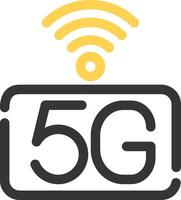 5g réseau Créatif icône conception vecteur