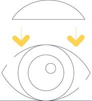 rigide contact lentilles Créatif icône conception vecteur