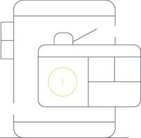 numérique radio Créatif icône conception vecteur