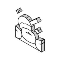 dentisterie dentaire se soucier isométrique icône vecteur illustration