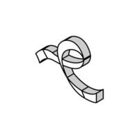 élément ruban bannière conception isométrique icône vecteur illustration