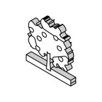 arbre Pomme fruit isométrique icône vecteur illustration