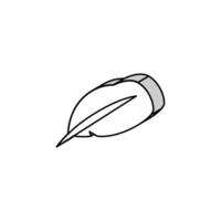 cygne plume doux duveteux isométrique icône vecteur illustration