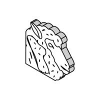 mouton animal zoo isométrique icône vecteur illustration