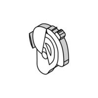 gadget pour sourd isométrique icône vecteur illustration
