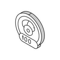 paume pétrole 100 isométrique icône vecteur illustration