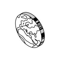 L'Europe  Terre planète carte isométrique icône vecteur illustration