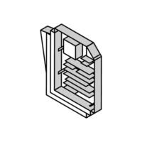 feuille document papier isométrique icône vecteur illustration