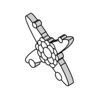 cellule moléculaire structure isométrique icône vecteur illustration