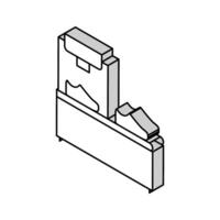 des chaussures La peinture équipement isométrique icône vecteur illustration