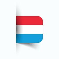 Luxembourg nationale drapeau, Luxembourg nationale jour, eps10. Luxembourg drapeau vecteur icône