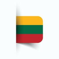 Lituanie nationale drapeau, Lituanie nationale jour, eps10. Lituanie drapeau vecteur icône