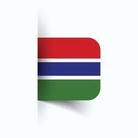 le Gambie nationale drapeau, le Gambie nationale jour, eps10. le Gambie drapeau vecteur icône
