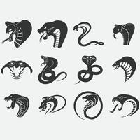 collection de cobra logos vecteur
