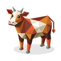 vache Triangle forme vecteur illustration.