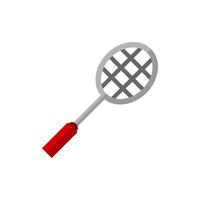 badminton raquette icône plat conception Facile sport vecteur parfait la toile et mobile illustration