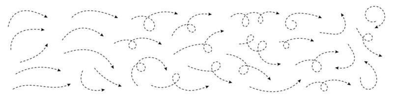 incurvé à pois La Flèche. zigzag La Flèche rayures conception avec à pois lignes. vecteur