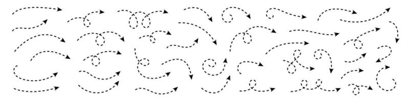 incurvé à pois La Flèche. zigzag La Flèche rayures conception avec à pois lignes. vecteur