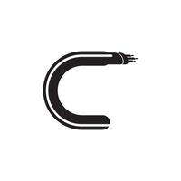 fibre optique câble icône. vecteur illustration symbole conception