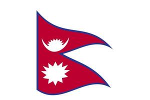 Népal drapeau dans vecteur conception