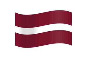 vecteur illustration avec le letton nationale drapeau