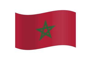 nationale drapeau de Maroc vecteur conception