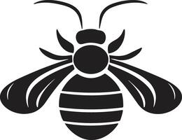 les abeilles et nids d'abeille logo ou badge dans ancien style vecteur