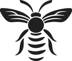 les abeilles et nids d'abeille logo ou badge dans ancien style vecteur