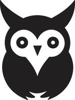 hibou logo ou badge dans librairie concept dans ancien ou rétro style vecteur