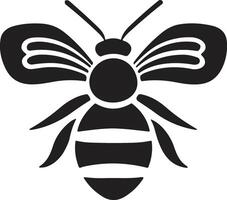 les abeilles et nids d'abeille logo ou badge dans ancien style vecteur