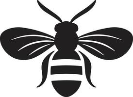 les abeilles et nids d'abeille logo ou badge dans ancien style vecteur