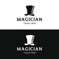 unique magicien chapeau logo modèle conception avec Créatif idée. vecteur