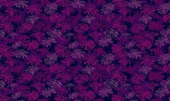 vibrant Bourgogne silhouettes forme fleurs sans couture modèle sur une foncé violet Contexte. vecteur main tiré esquisser. brosse texturé floral impression. modèle pour textile, surface conception, tissu, mode